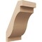 Ekena Millwork 5-inch W x 6-inch D x 10-inch H Copenhagen Rough Cedar Woodgrain TimberThane Knee Brace, Primed BRCUR05X06X10CHGRCPR - alternate 1